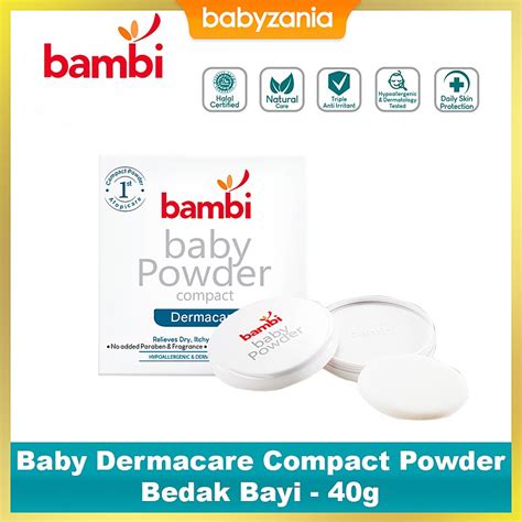 1 Bambi Baby Compact Powder Dermacare Diformulasikan Secara Khusus Dengan Ceramide Untuk Memperkuat Fungsi Pelindung Kulit Bayi Yang Mampu Melindungi Kulit Kering Gatal Dan Iritasi Manfaat Mengatasi Kulit Kering Gatal Dan