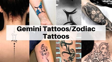 10 Best Gemini Zodiac Sign Tattoos Best Gemini Tattoo Ideas Mrinkwells