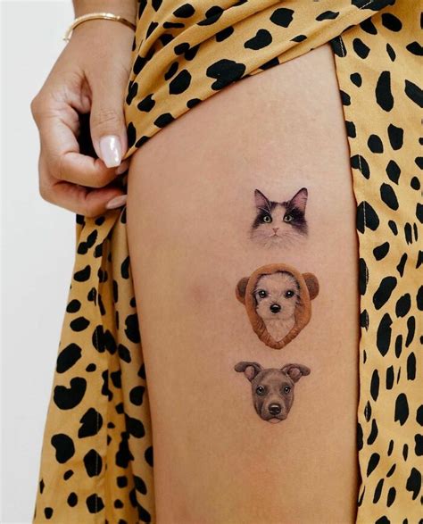 100 Beautiful Pet Tattoos Celebrating The Furry Friends In Our Lives Bored Panda