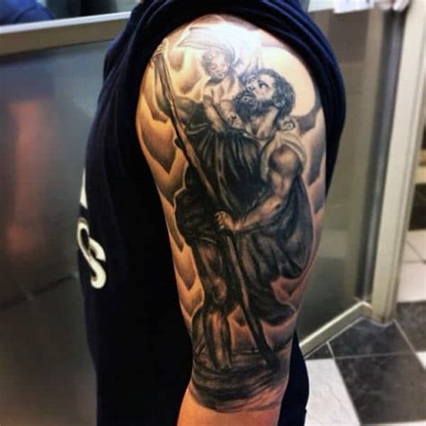 11 Saint Christopher Ideas Sleeve Tattoos Tattoo Designs Men Tattoo Designs