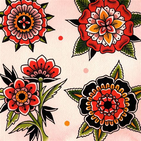 11 Traditional Tattoo Flowers Ideas That Will Blow Your Mind