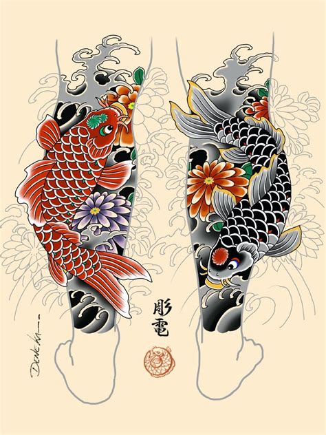 110 Best Japanese Koi Fish Tattoo Designs And Drawings Japanese Koi Fish Tattoo Koi Tattoo