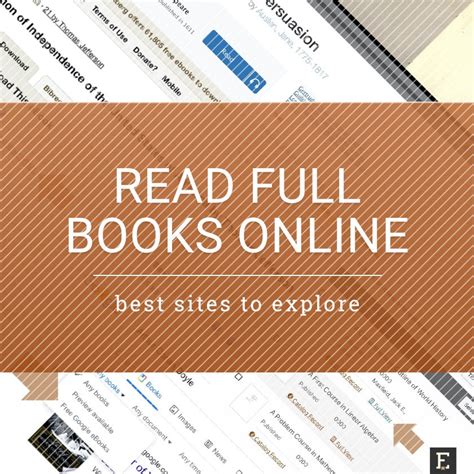 12 Sites Where You Can Read Full Books Online Ebook Friendly