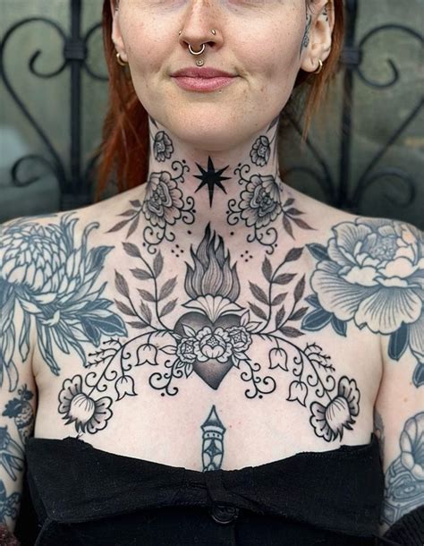 12 Women Chest Tattoo Ideas