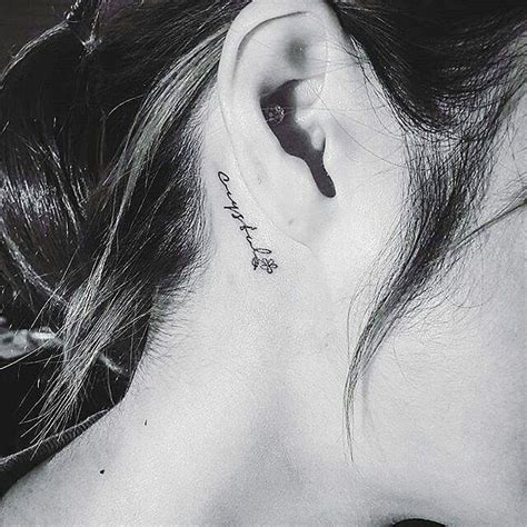 14 Good Ideas For Tattoos Behind The Ear Ideas