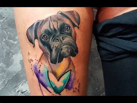 15 Boxer Dog Tattoos For Men And Women Page 2 Of 3 Petpress Dog Tattoos Boxer Tattoo