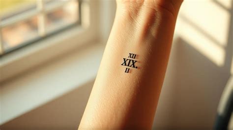 15 Roman Numerals Minimal Tattoos That Are Classically Cool