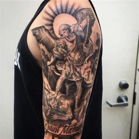 155 Saint Michael Tattoos Everything You Need To Learn With Meanings Wild Tattoo Art