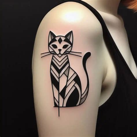 19 Cute Minimalist Cat Tattoos For Cat Lovers