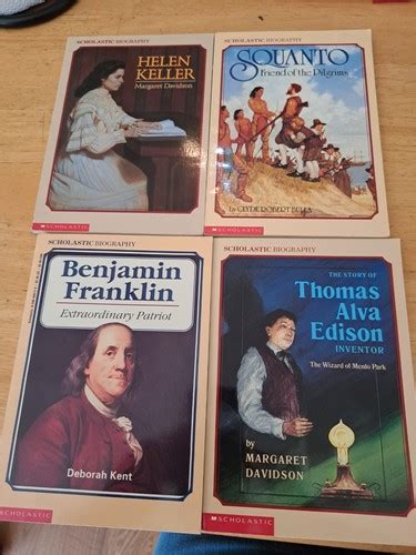 1922 Hardback Books Lot Of 4 Helen Keller The Octupus Ben Franklin Doubleday