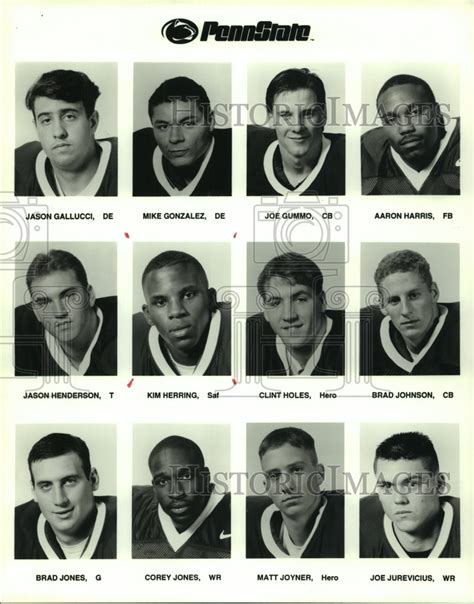 1996 Pennsylvania Penn State Football Team Players Sas07194 Historic Images