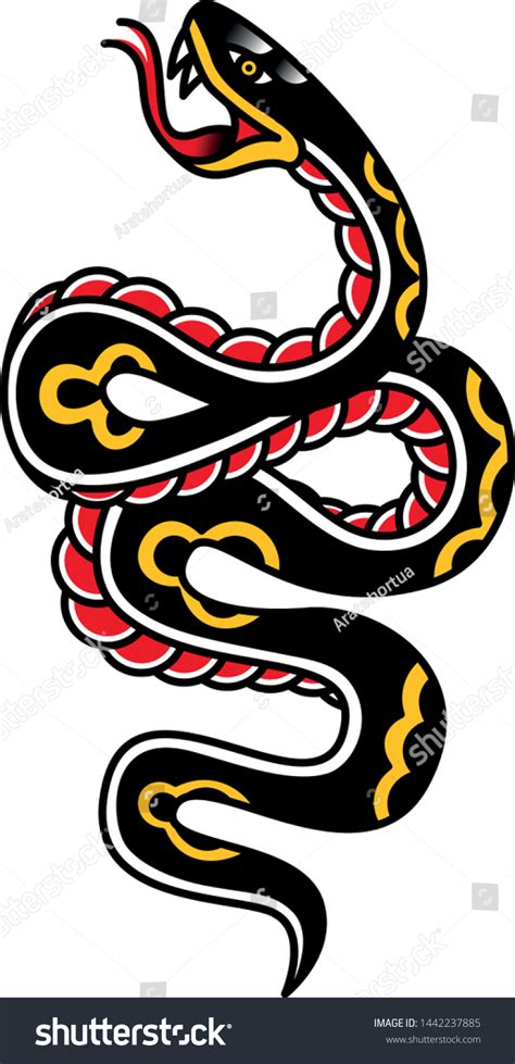 2 Thousand Old School Snake Tattoo Royalty Free Images Stock Photos Pictures Shutterstock