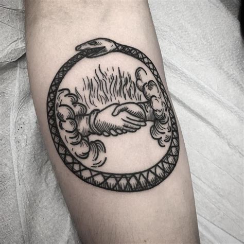 20 Best World Serpent Tattoos Snake Eating Itself Tattoo Designs