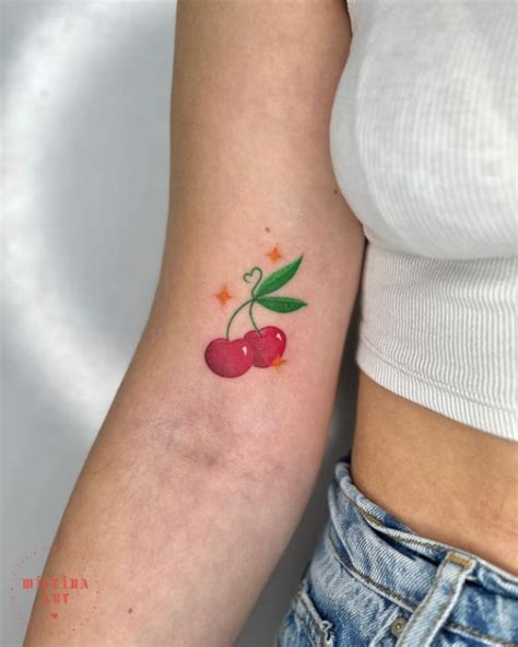 20 Cherry Tattoo Designs That Celebrate This Juicy Fruit I Take You Haircuts Hairstyles Hair Colours Home Decor To Wedding Ideas