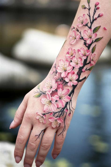 20 Stunning And Cherry Blossom Tattoo Symbolizing Life Tattoosofasia