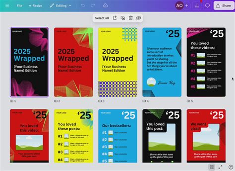 2025 Spotify Wrapped Canva Templates Editable Customizable Social Media Post Amp Story Kit