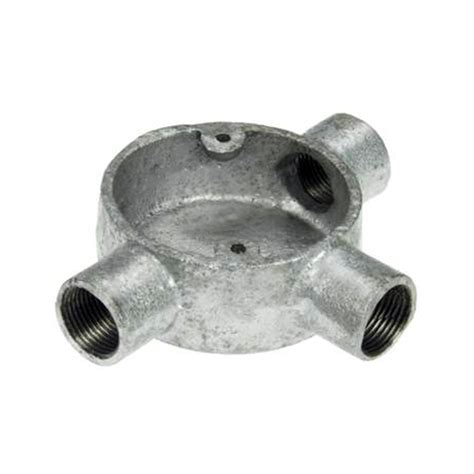 20Mm 3 Way Gi Circular Box