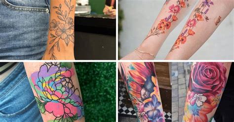 22 Floral Tattoo Ideas To Decorate Your Forearm 22 Floral Tattoo Ideas To Decorate Your Forearm