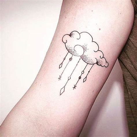 23 Cute Cloud Tattoo Designs And Ideas Stayglam