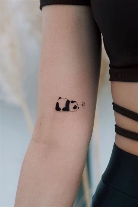 23 Lovely Panda Tattoo Designs Minimal Tattoo Panda Tattoo Tattoos
