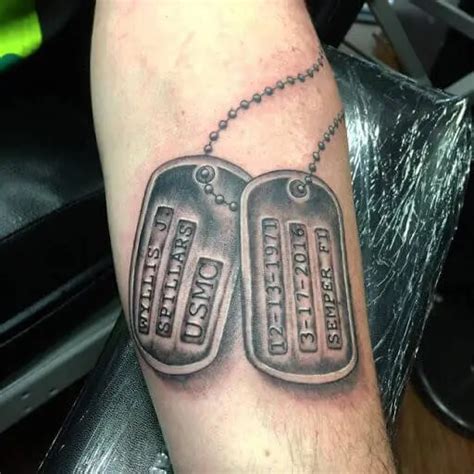 24 Of The Best Dog Tag Tattoos Ideas Ever 24 Of The Best Dog Tag Tattoos Ideas Ever