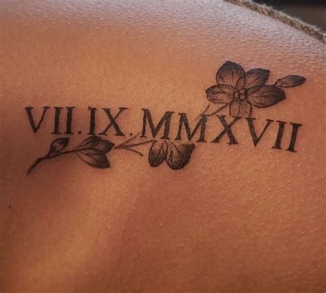 25 Gorgeous Roman Numeral Tattoo Designs Tattoo Pro