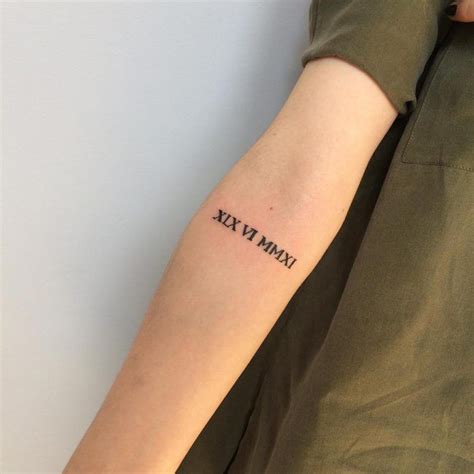 250 Birth Date Tattoos Ideas 2024 Roman Numeral Designs With Beautiful Fonts