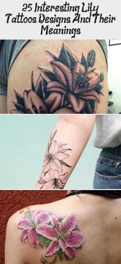 250 Lily Tattoo Designs With Meanings 2024 Flower Ideas Symbols