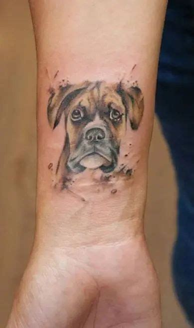 28 Best Boxer Dog Tattoo Designs Boxer Dog Tattoo Boxer Tattoo Dog Tattoos