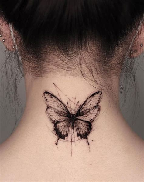 30 Cute Butterfly Tattoos A Butterfly On Back Neck I Take You Haircuts Hairstyles Hair Colours Home Decor To Wedding Ideas