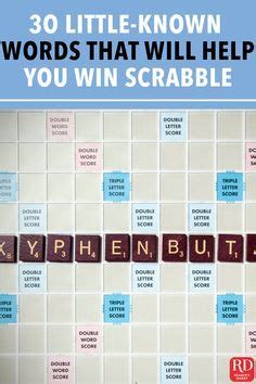 30 Little Known Words To Dominate Scrabble