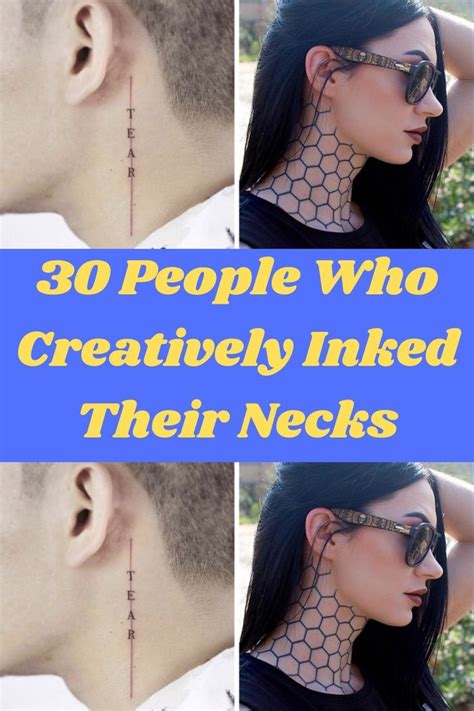 30 People Who Creatively Inked Their Necks Bored Panda