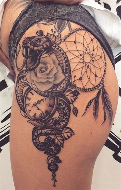 30 Trending Thigh Tattoo Ideas Mybodiart