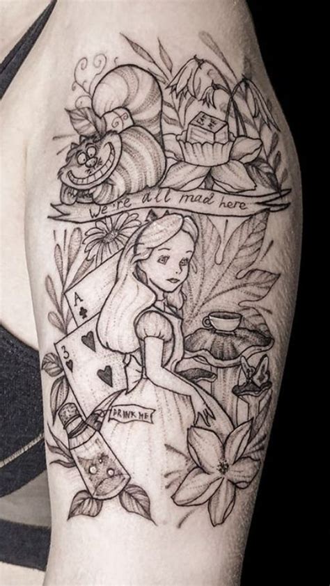 30 Wonderland Tattoo Ideas 25 Meaningful Alice In Wonderland Tattoo Ideas Mydae