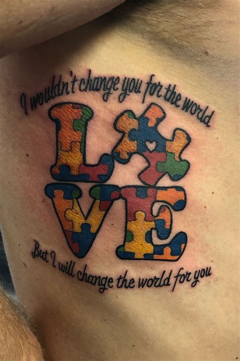 32 Autism Tattoos To Bring Awareness
