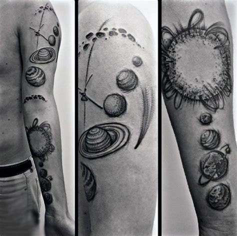 33 Stunning Solar System Tattoo Designs For Men