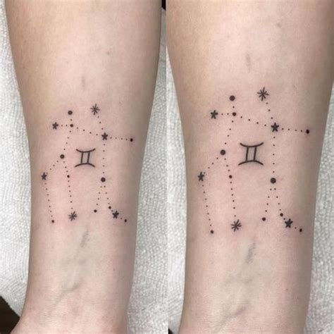 35 Zodiac Tattoo Ideas To Celebrate Gemini Season Zensa Skin Care