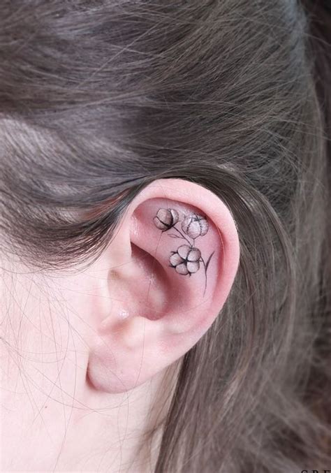 38 Pretty Behind The Ear Tattoos That Will Please You 38 Pretty Behind The Ear Tattoos That Will Please You