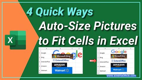 4 Quick Ways Auto Size Pictures To Fit Cells In Excel 4 Quick Ways Auto Size Pictures To Fit Cells In Excel
