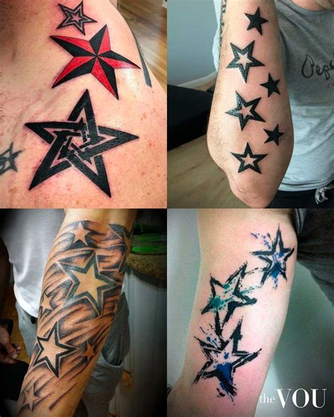40 3D Star Tattoo Designs For Men