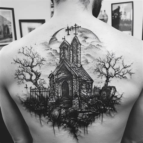 40 Graveyard Tattoo Designs For Men