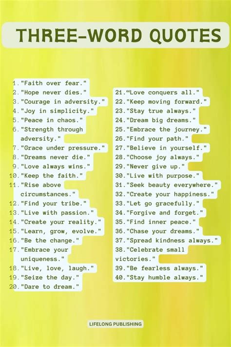 40 Short Powerful Motivational Three Word Quotes That Amp 39 Ll Inspire You