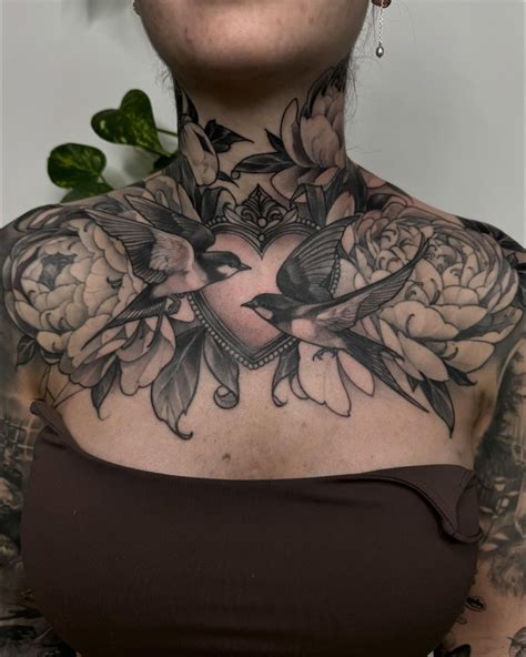 42 Most Beautiful Chest Tattoos For Women