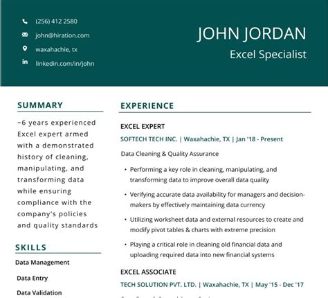 42 Resume Template Word Excel Pdf Psd