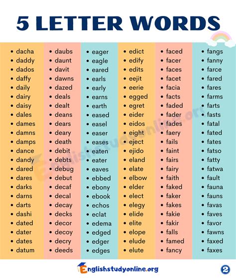 450 5 Letter Words With Amp Quot W Amp Quot List Meaning Pdf