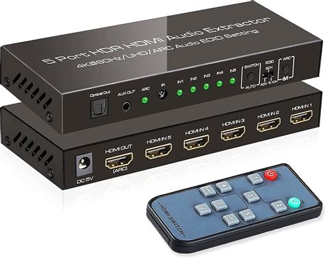 4K Hdmi 2 0 Switch 5 Way 5X1 Hdcp2 2