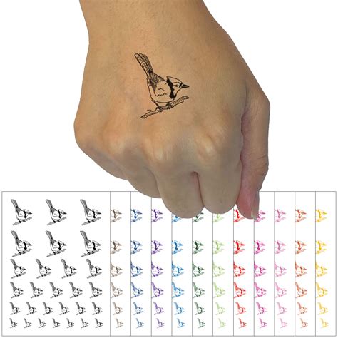 4Pcs Black Minimalist Bird Temporary Tattoos For Fingers Wrists Ears Lasts 3 5 Days