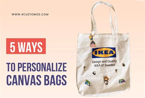 5 Creative Ways To Personalize Canvas Bag Custom Canvas Bags 4Customize
