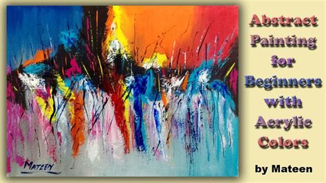 5 Easy Abstract Painting Techniques For Beginners Youtube