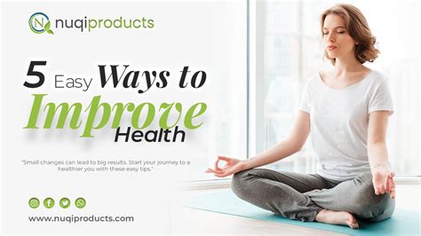 5 Easy Ways To Improve Your Health Tips For A Healthy Lifestyle